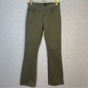 Vintage Anna Sui Utility Y2K Green Cotton Straight Leg Pants
